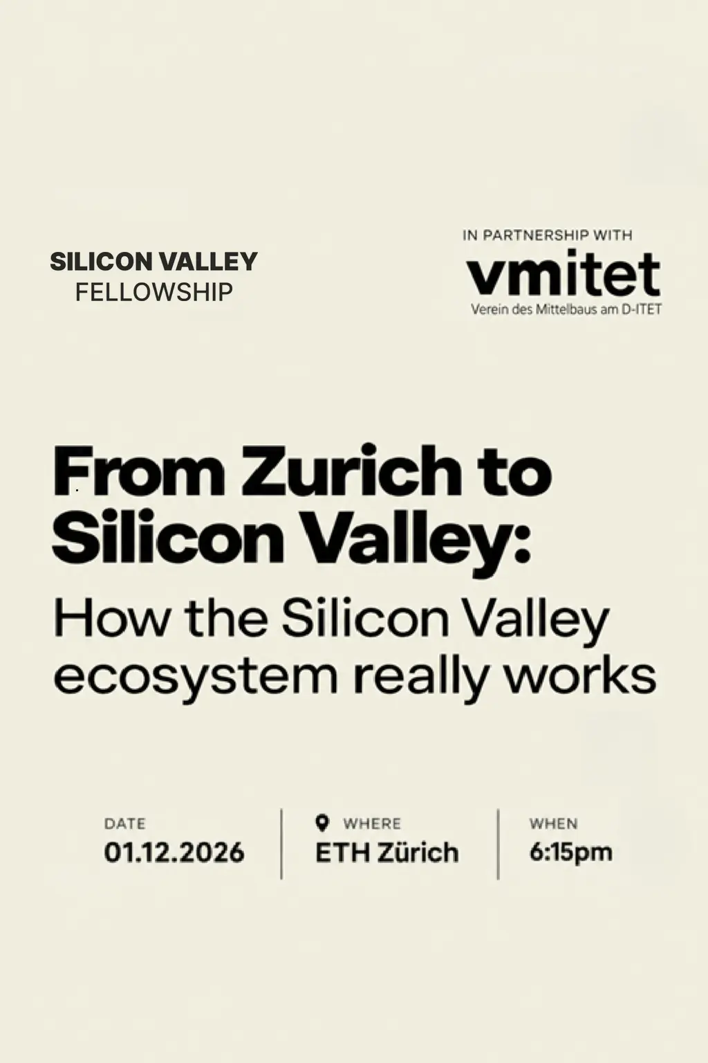 From Zurich to Silicon Valley: How the Silicon Valley ecosystem really works