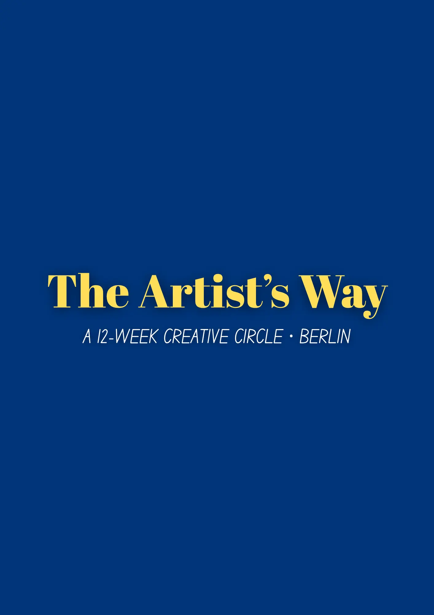 The Artist's Way | 12-Week Creative Circle